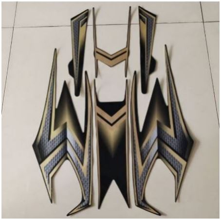 striping stiker rx king 2004 hitam gold