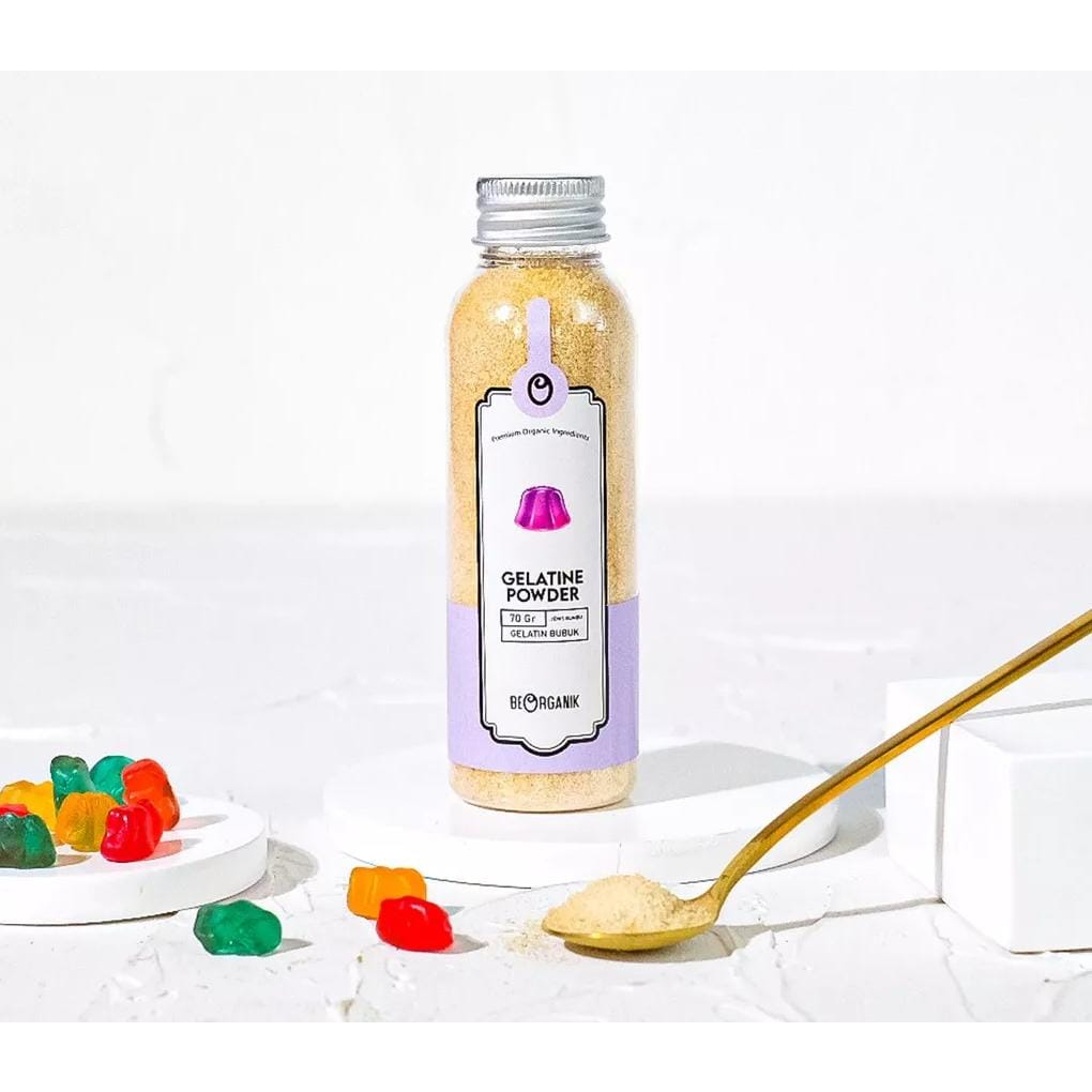 

Beorganik Gelatine Powder/Bubuk Gelatin 70g Murni 100% Premium Quality