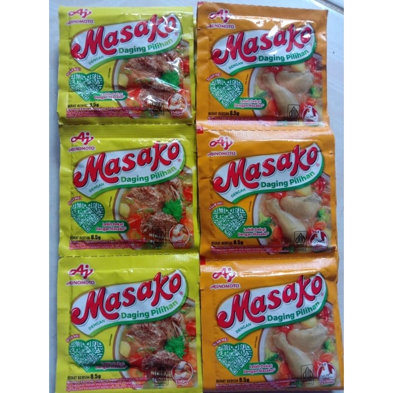 

MASAKO PENYEDAP MASAKAN RASA AYAM | RASA SAPI RENCENG 12 SACHET