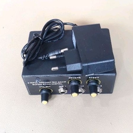 PENGUAT MIC/EFEK VOCAL ECHO SUPER DIGITAL/PARALEL INPUT MIC AKTIF/PENGUAT GITAR LISTRIK