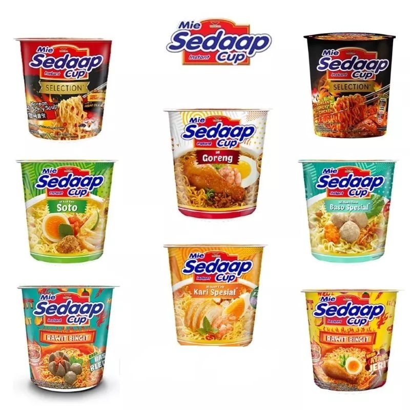 

Mie sedaap CUP all Variant
