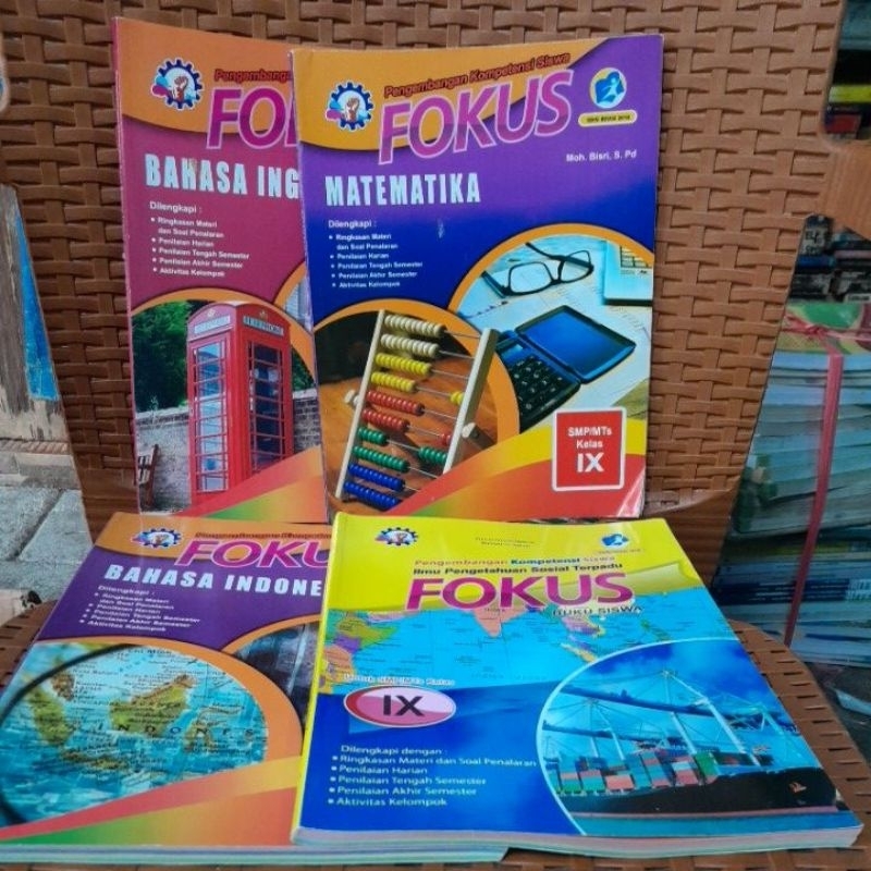 fokus kelas IX 9 bahasa inggris matematika bahasa indonesia ips