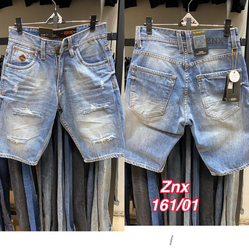 celana pendek jeans ZNX pria