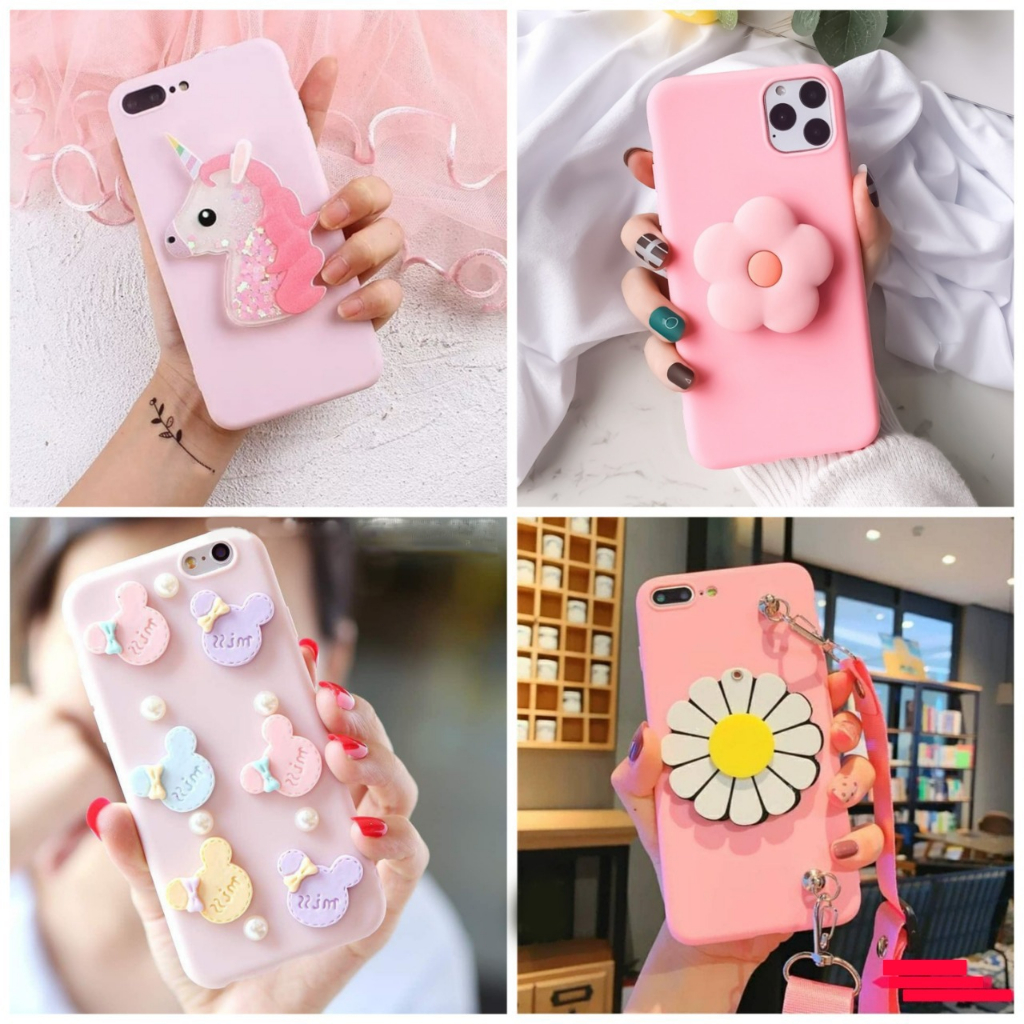 Softcase Pink Series Infinix Hot 12 Hot 12i Hot 12 Play Hot 12 Pro Hot 20 5G Hot 20S 4G Hot 20i 4G