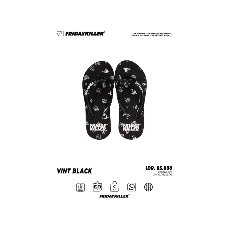 SANDAL FRIDAY KILLER "VINT BLACK"