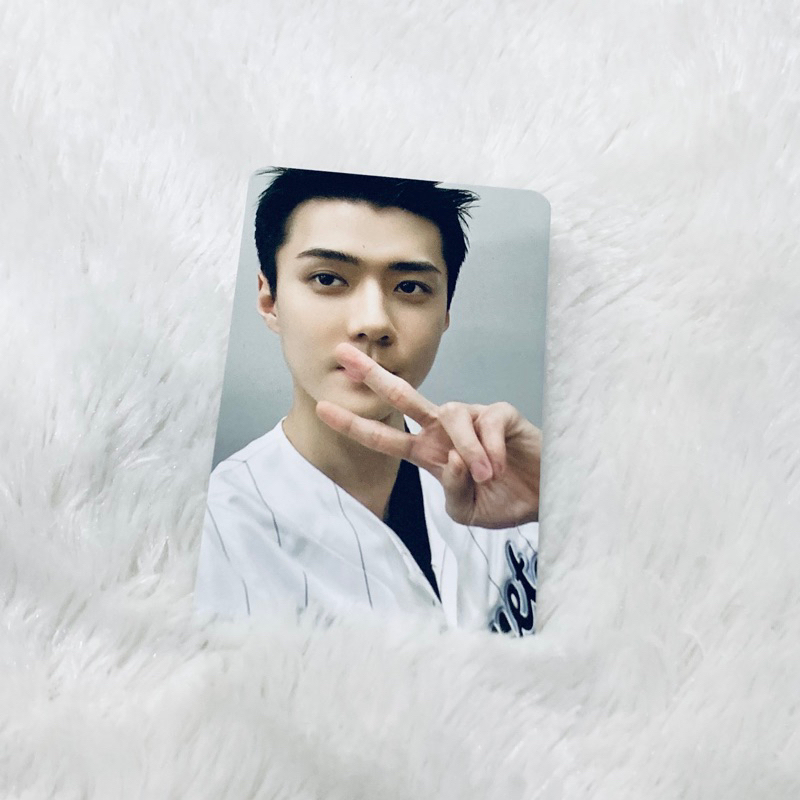 SEHUN EXO BASEBALL UNIFORM PHOTOCARD OFFICIAL (PC ONLY)