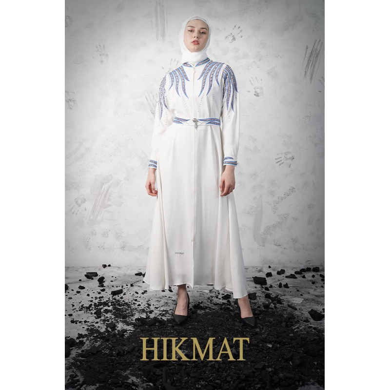Baju muslim gamis dress abaya hikmat terbaru A3006
