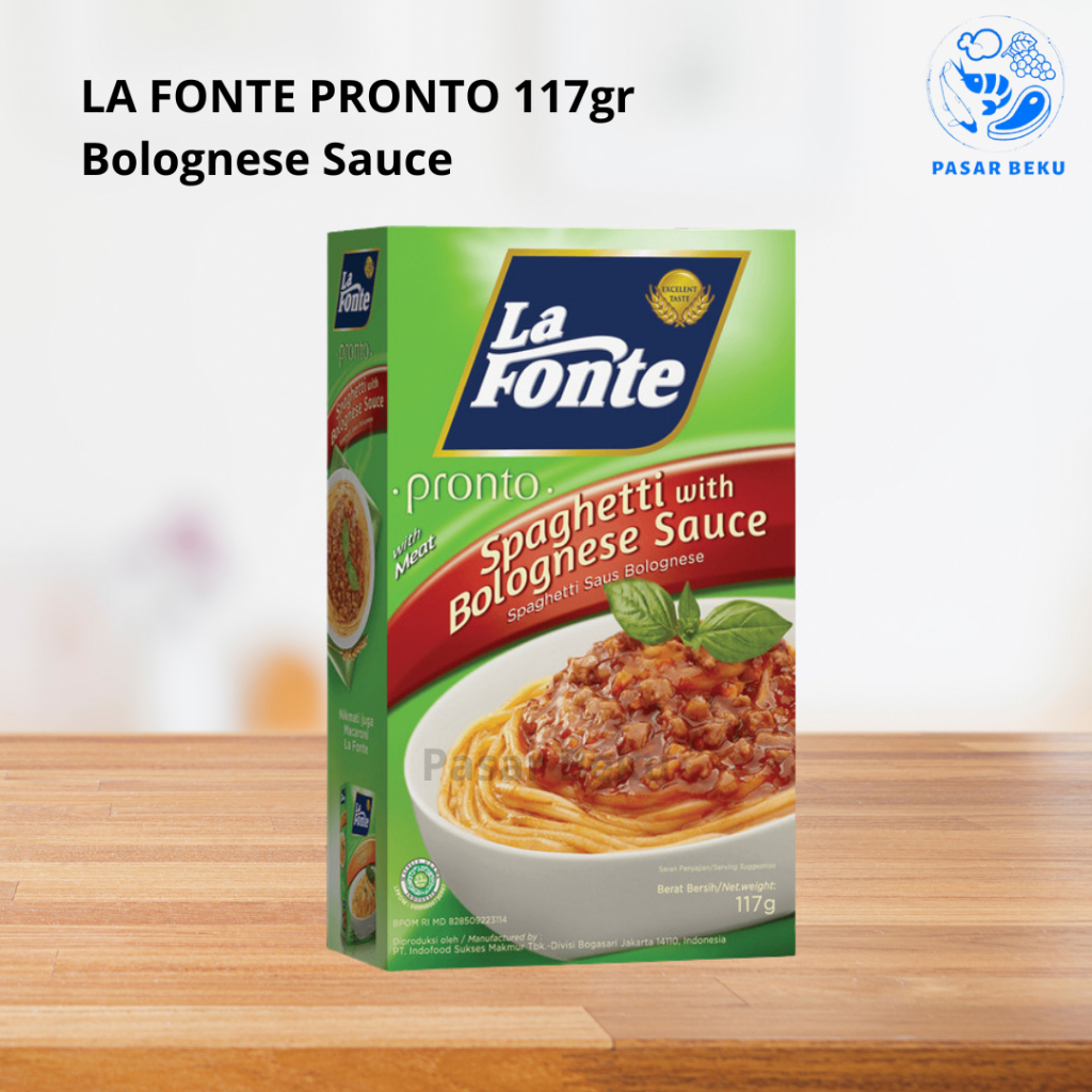 

La Fonte Pronto Spaghetti With Bolognese Sauce 117gr Italian Instan Dish Pasar Beku Padang