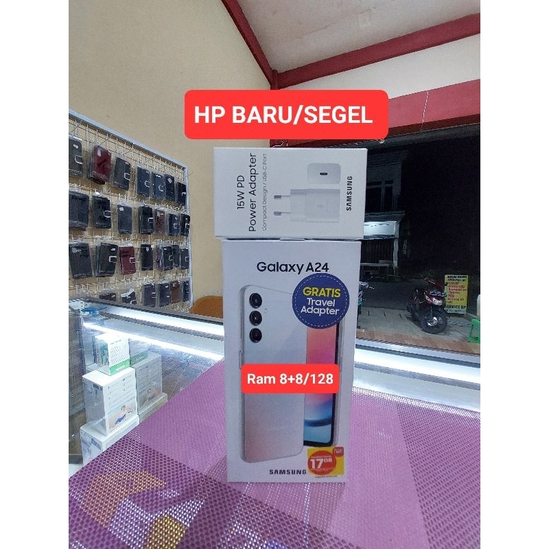 HP BARU SAMSUNG A24 4G Ram 8+8/128 Warna SILVER