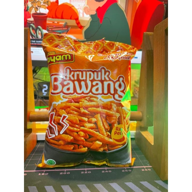 

krupuk bawang cap kacang ayam khas Makassar