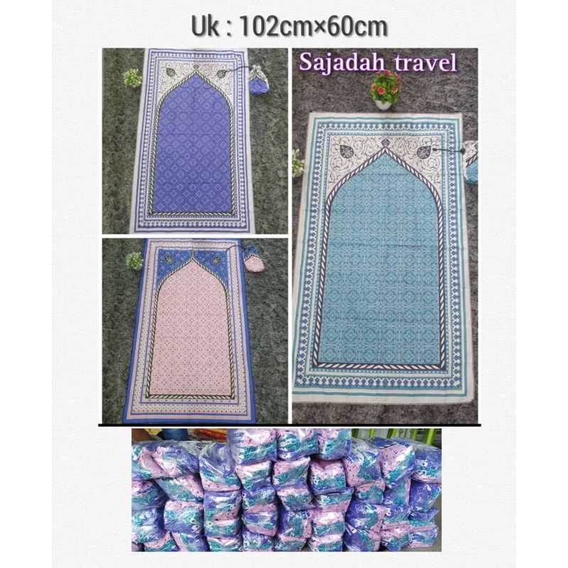 sajadah travelling / sajadah mini / sajadah tas mini / sajadah tipis