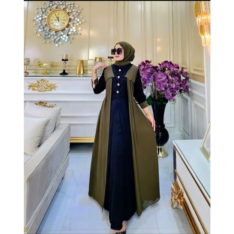 COD Hania Dress Ceruty Babydoll Premium // Gamis Wanita Muslim Jumbo M L XL XXL // Dress Pesta Wanita Muslim // Baju Kondangan Wanita Terbaru 2023 // Fashion Wanita Muslimah // Gamis Malaysia Kekinian // Outfit Wanita Remaja Termurah // Casual Dress