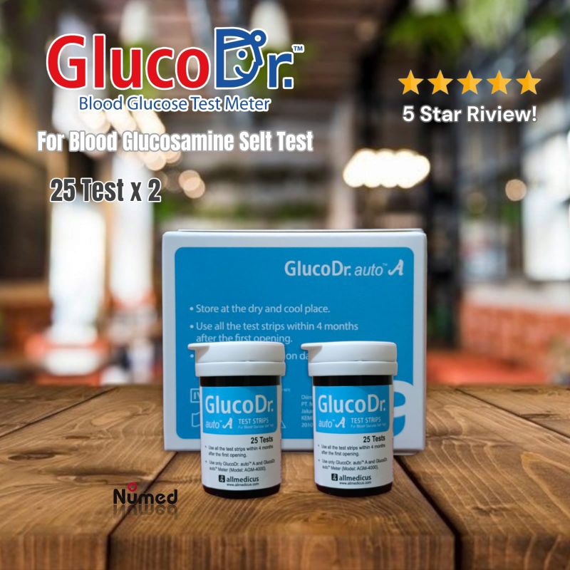 Refill Strip Gluco Dr Auto A AGM-4000 isi 50 Test Strip / GlucoDr Auto AGM 4000 isi 50 Tes Strip