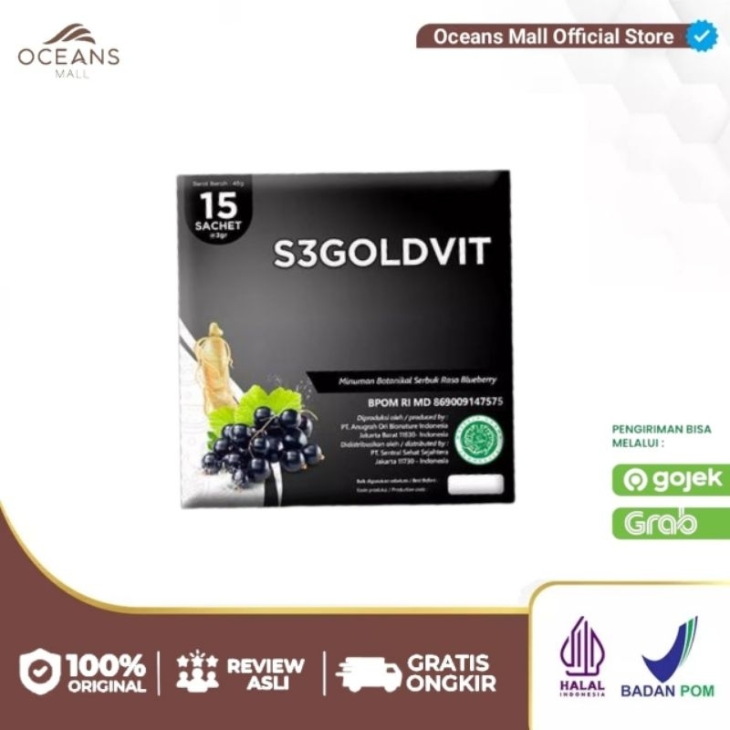 S3 GOLDVIT ASLI ORIGINAL ISI ( 15 SACHET )