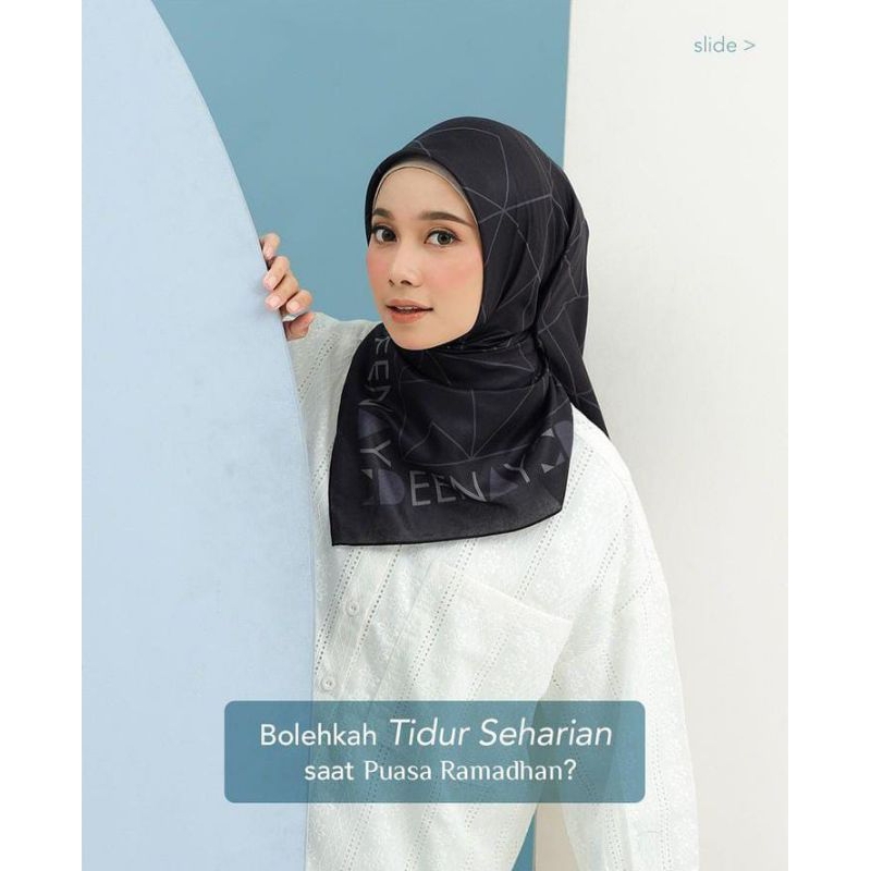 Hijab Kerudung Deenay Asha Series Black