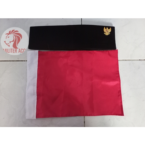 Topi Paskibra Scraf Paskibra Syal Songkok Upacara Set - Atribut Paskibra Upacara