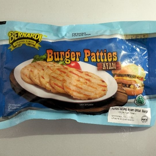 

BERNARDI BURGER PATTIES AYAM (6 Pcs/270 Gram)