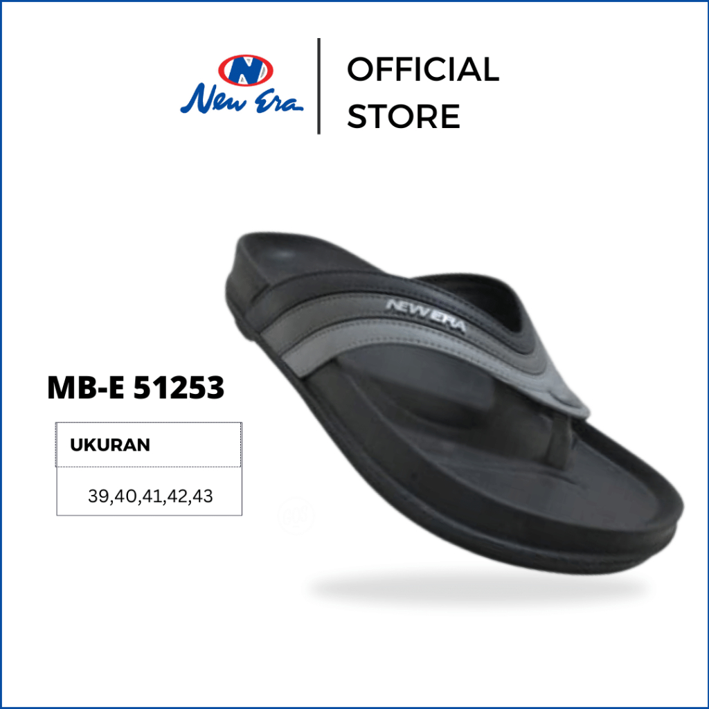 NEW ERA MB 51253 Japit 3W Sandal Pria Dewasa Sandal New Era Karet Original 39-43