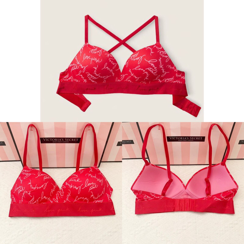 PINK By Victoria Secret Original Wireless Bra Push Up Size 32A 32B 32C 34A 34B 34C 11199791