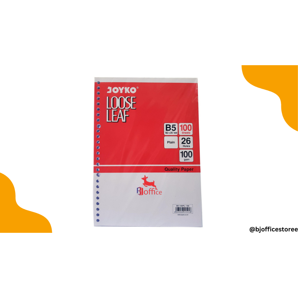 

Loose Leaf B5 - 100 Lembar / Isi Kertas File Binder Joyko