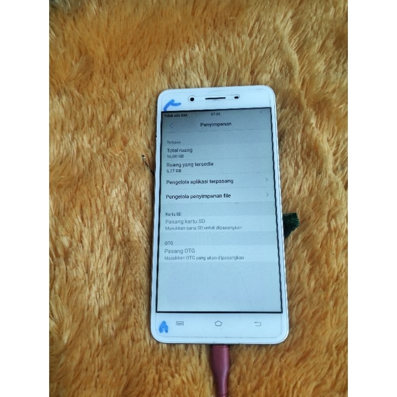 konektor cas kabel sinyal speaker lcd touchscreen vivo y55 original copotan