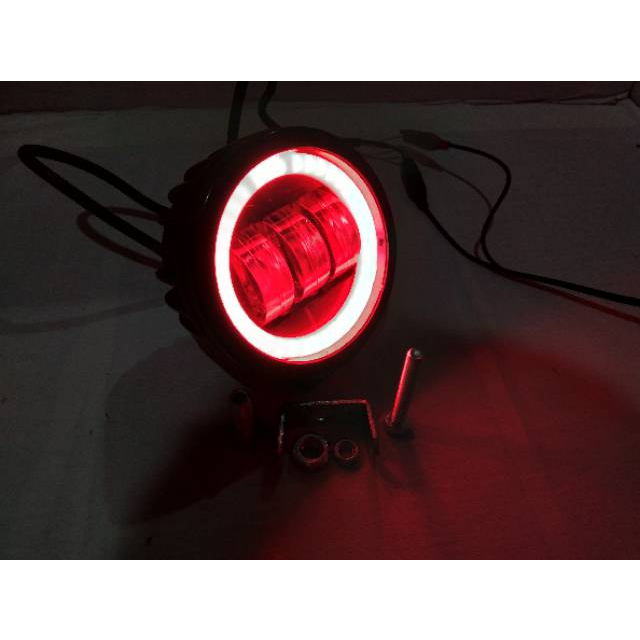 Lampu Tembak Sorot Daymeker Bulat Led 3 Mata Lampu Sorot Senja Led Warna Universal Motor Mobil