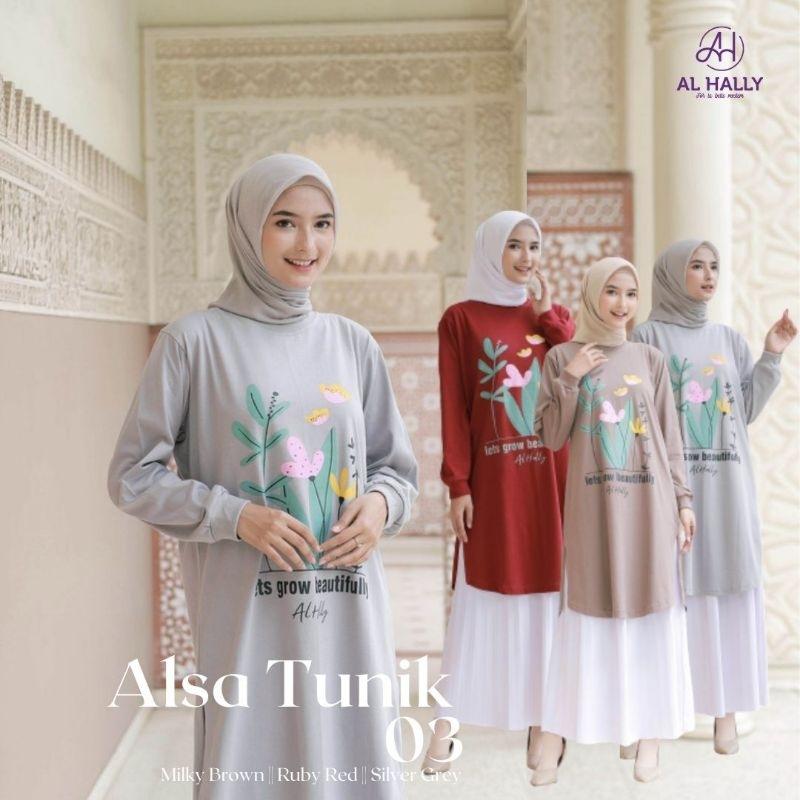 Tunik Wanita Alsa merk Alhally