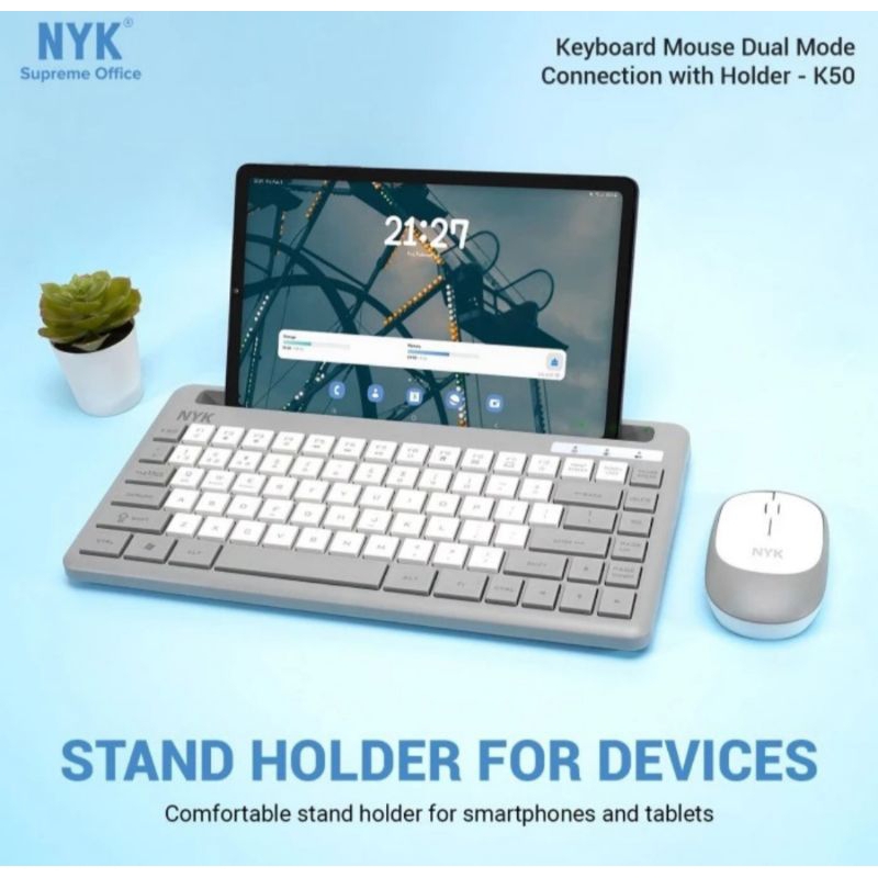 NYK Keyboard+ Mouse Bluetooth K50-silent