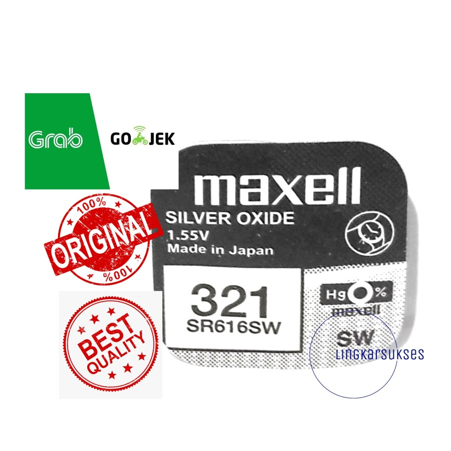 Baterai Maxell 321 Maxell SR616SW Maxell 616 Maxell SR616 Original