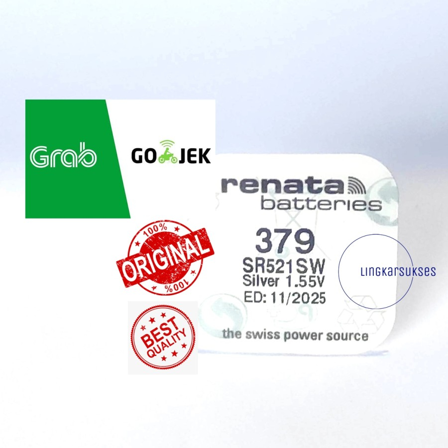 Baterai Renata 379 Renata SR521SW Renata 521 Renata SR521 Original