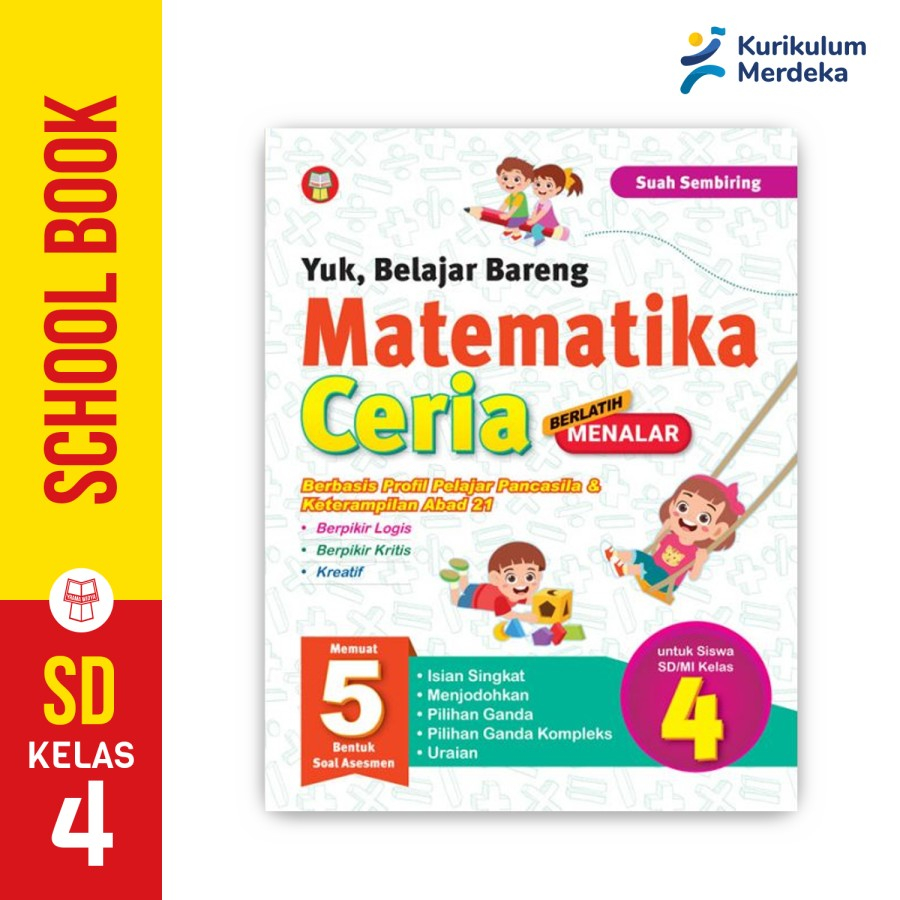 Yrama Widya - Yuk, Belajar Bareng Matematika Ceria SD/MI Kelas 4 (Buku Paket Kurikulum Merdeka)