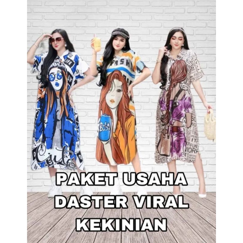 Paket Usaha Daster Karakter Berkerah Busui Friendly