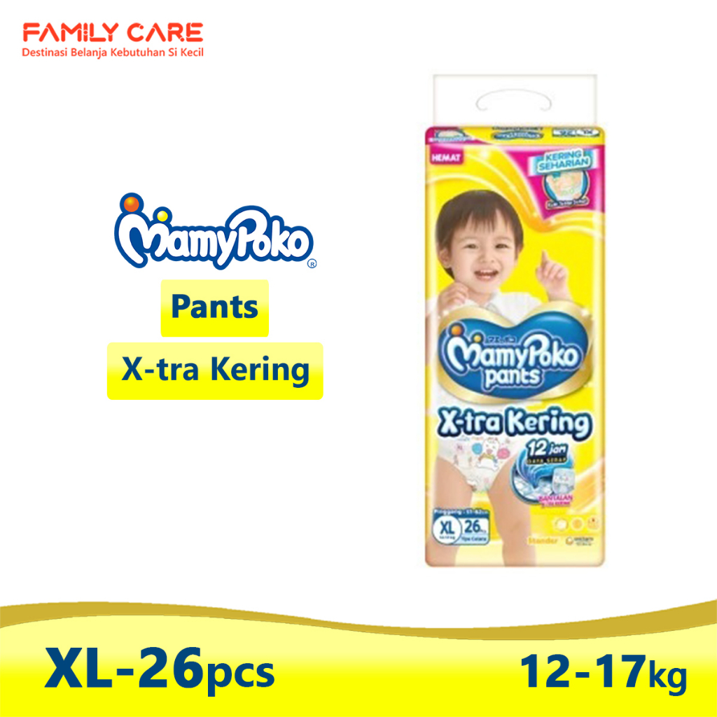 MamyPoko Pants Xtra Kering XL26 | Popok Mamy Poko XL 26