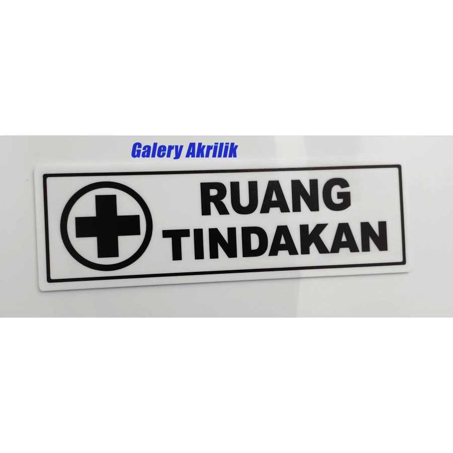 

Akrilik Papan Nama Custom Sign label snign board acrylic RUANG TINDAKAN