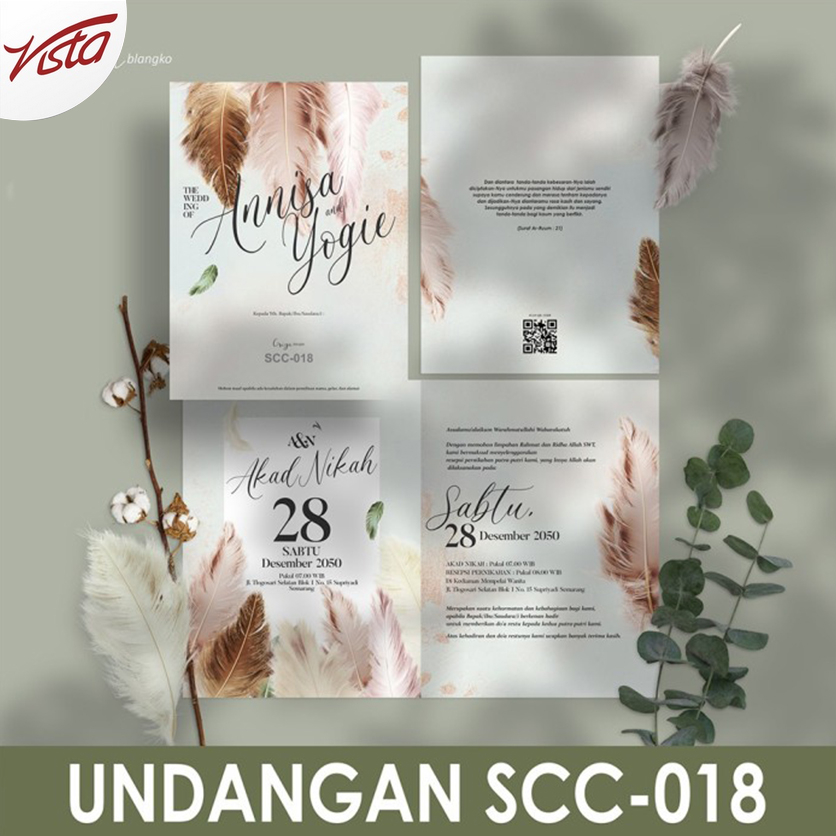 Blangko Undangan Pernikahan Griya SCC-018 | vistakertas