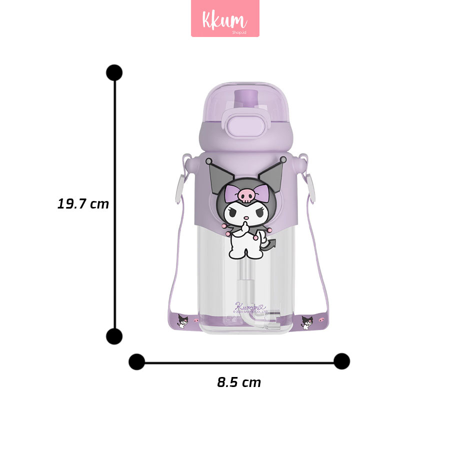 FREE Tali 600ml botol minum anak sanrio aesthetic/ Anti tumpah high quality water bottle