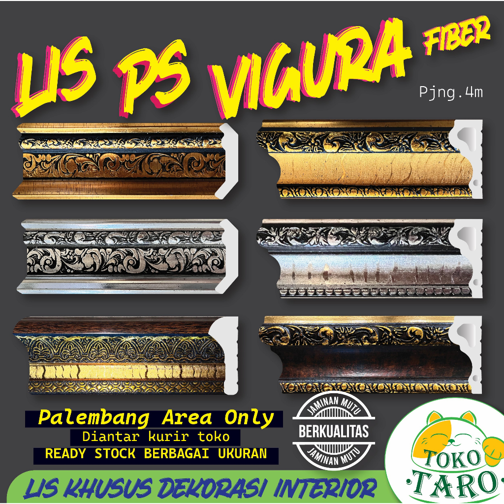 Lis Vigura PS Dekorasi Interior Plafon dan Dinding (PALEMBANG ONLY)