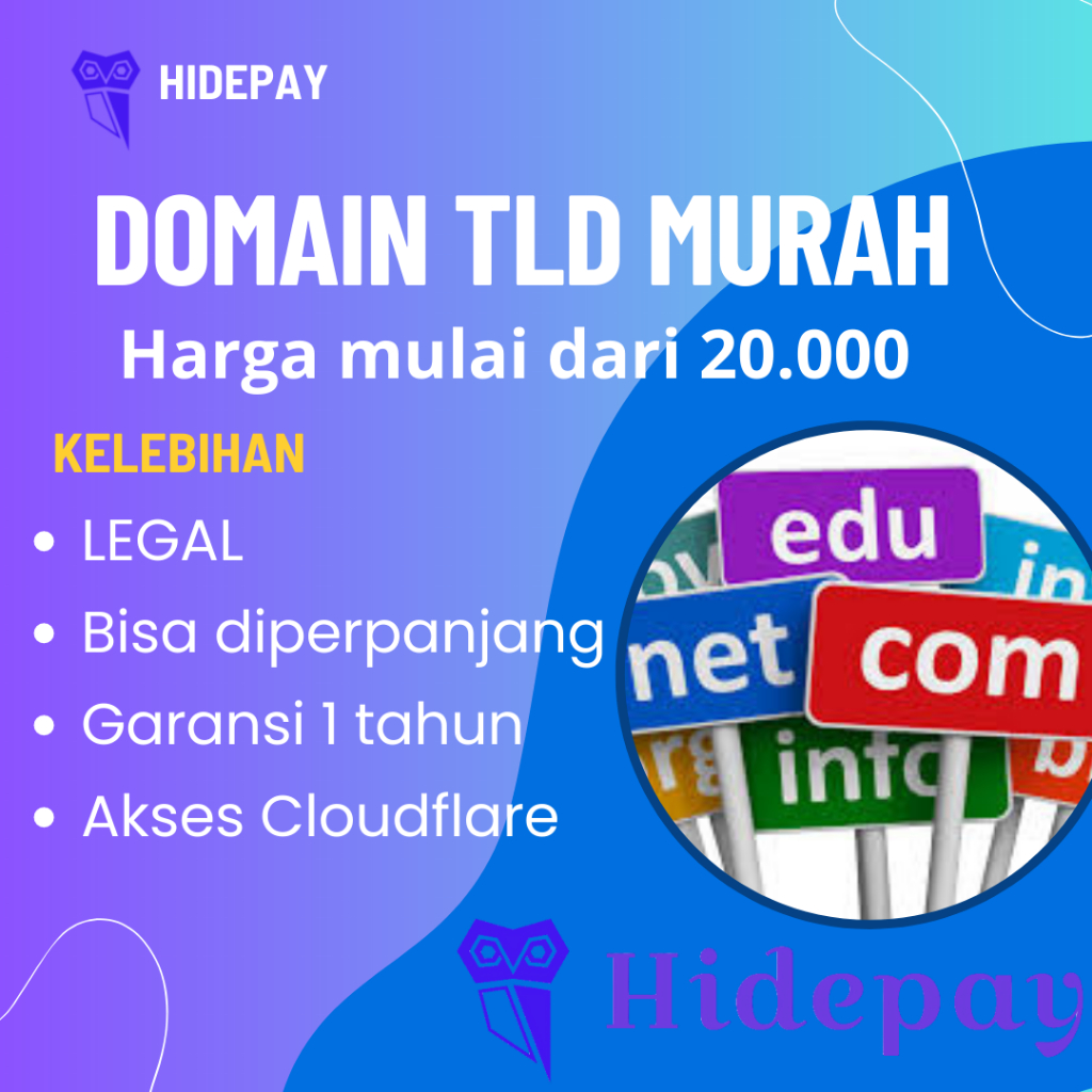 DOMAIN MURAH TLD .COM .NET .XYZ dan GARANSI 1 TAHUN