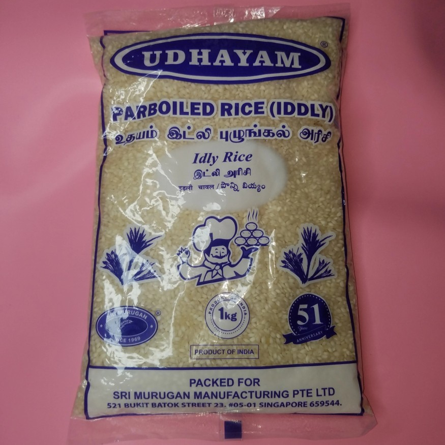 

Iddly Rice / Beras Parboiled Udhayam 1kg