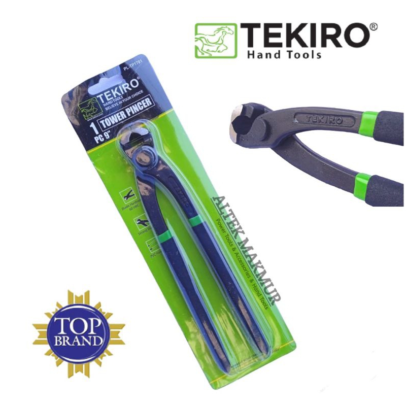 TEKIRO Tang Gegep 9 Inch / Tang Kakaktua Kakak Tua /  Tower Pincer 9'' / Tang Catut Cabut Paku