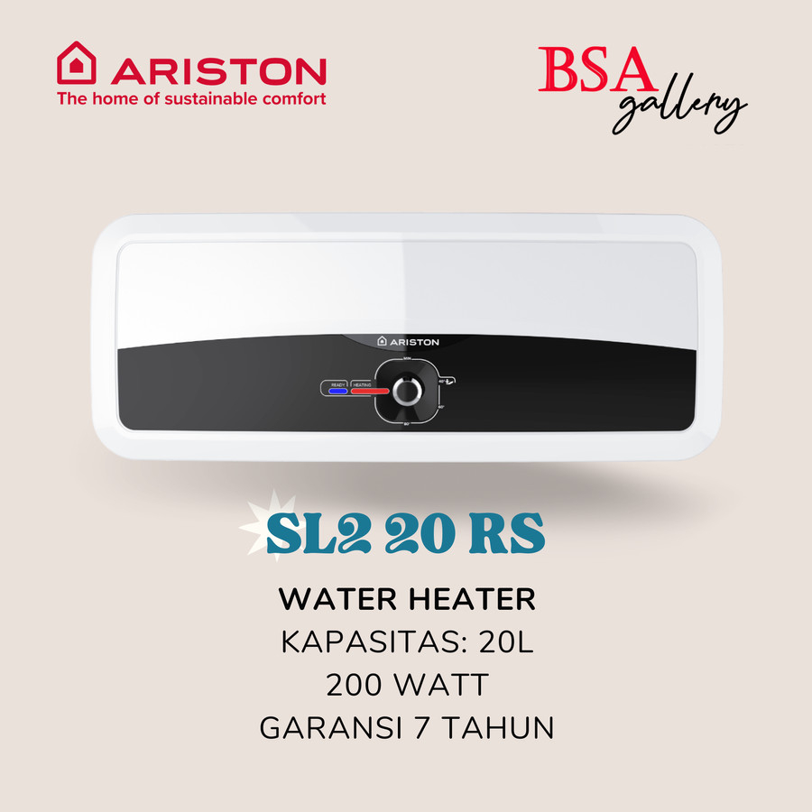 WATER HEATER SLIM ARISTON 20 LITER / PEMANAS AIR KAMAR MANDI