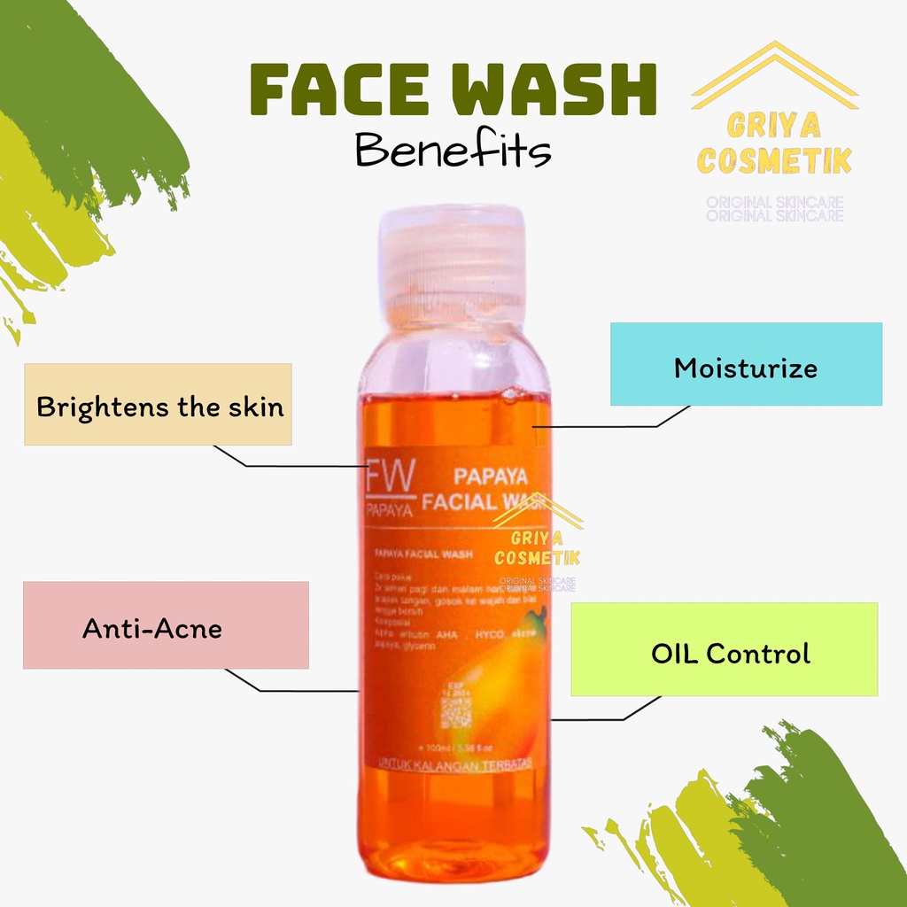 Sabun Papaya Sabun Muka Pepaya 60ML Cair Asli Original Sabun Glowing
