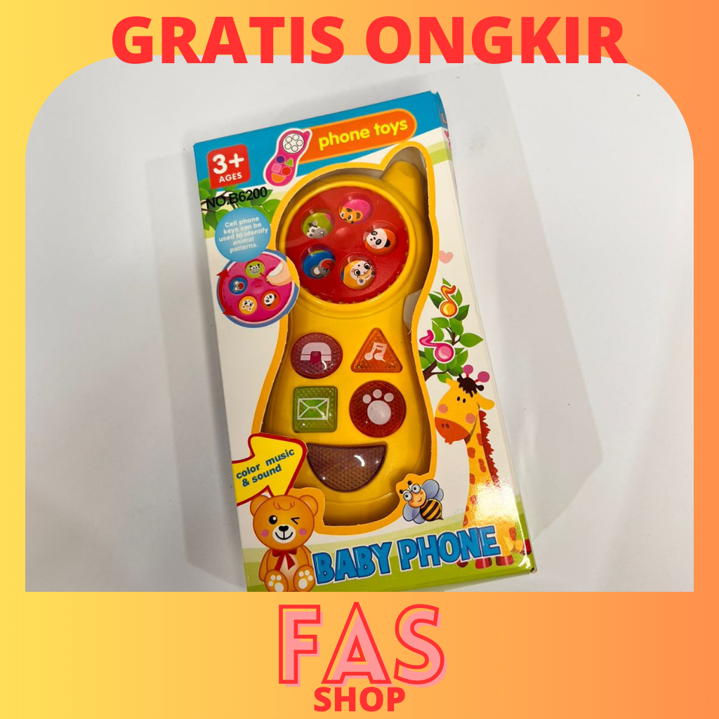 [FAS SHOP] Mainan hp Telepon Bayi Anak Balita Edukasi - Baby Phone Toys Mini Call Mainan Anak