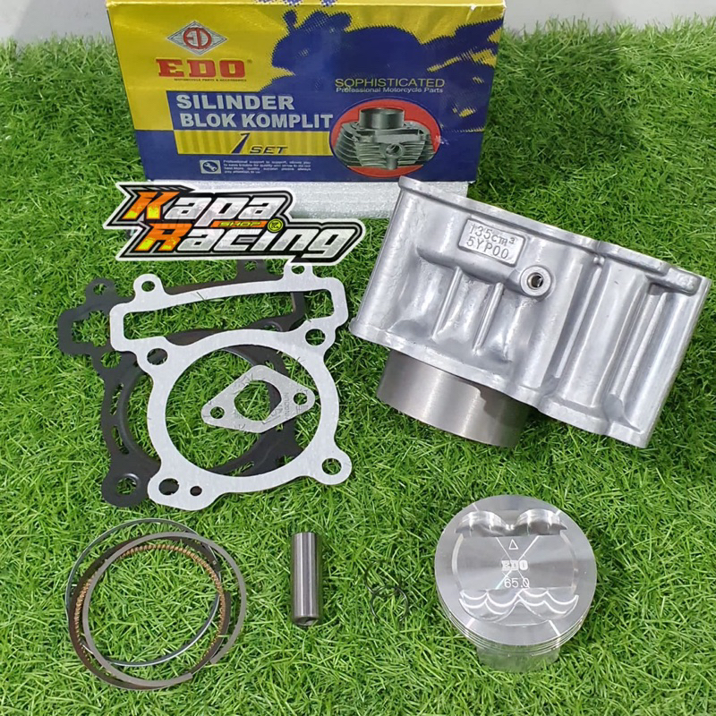 BLOK BORE UP SET PISTON Jupiter Mx OLD LC 135 Bore UP 60 62 63 64 65 by EDO Kapa Racing