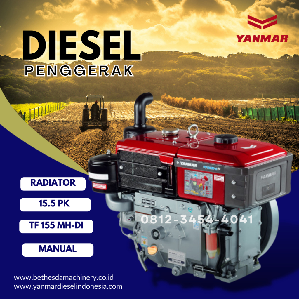 Mesin Diesel Yanmar 15.5 Pk / Penggerak Solar TF 155 R