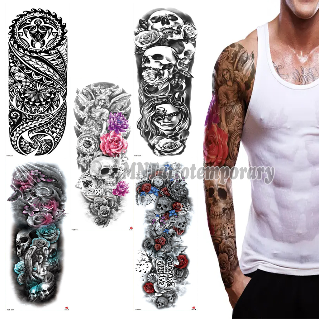 COD TATO TEMPORARY UKURAN FULL ARM FULL TANGAN TATTOO SEMENTARA STIKER TATO TEMPORER TERBARU