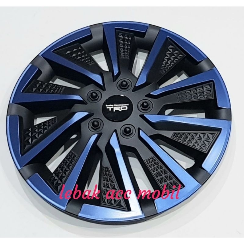 Dop velg / Dop roda mobil ring ban 14 / R14 model exo biru hitam