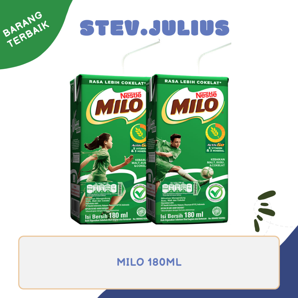 

Milo Healty Drink Uht Activ-Go 180Ml