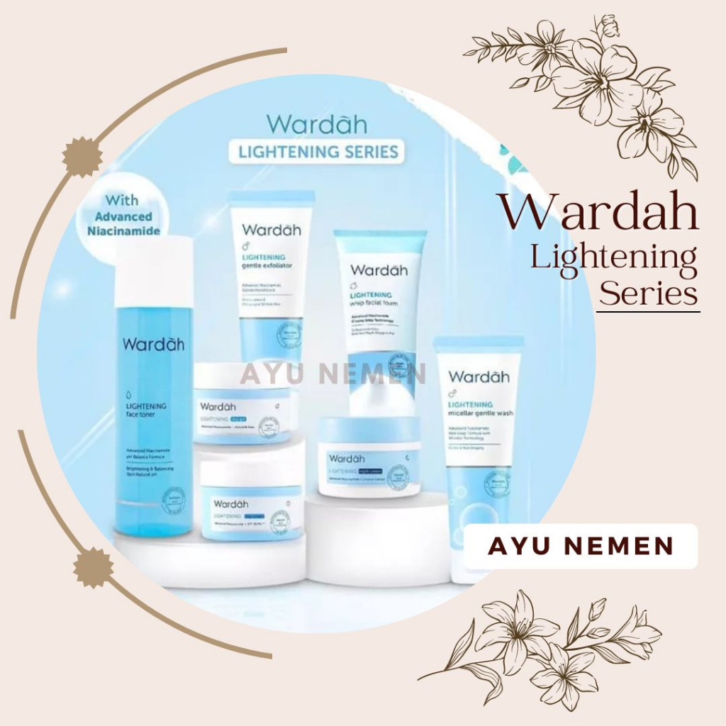 WARDAH LIGHTENING SERIES / WARDAH LIGHTENING CREAM / WARDAH FACIAL WASH