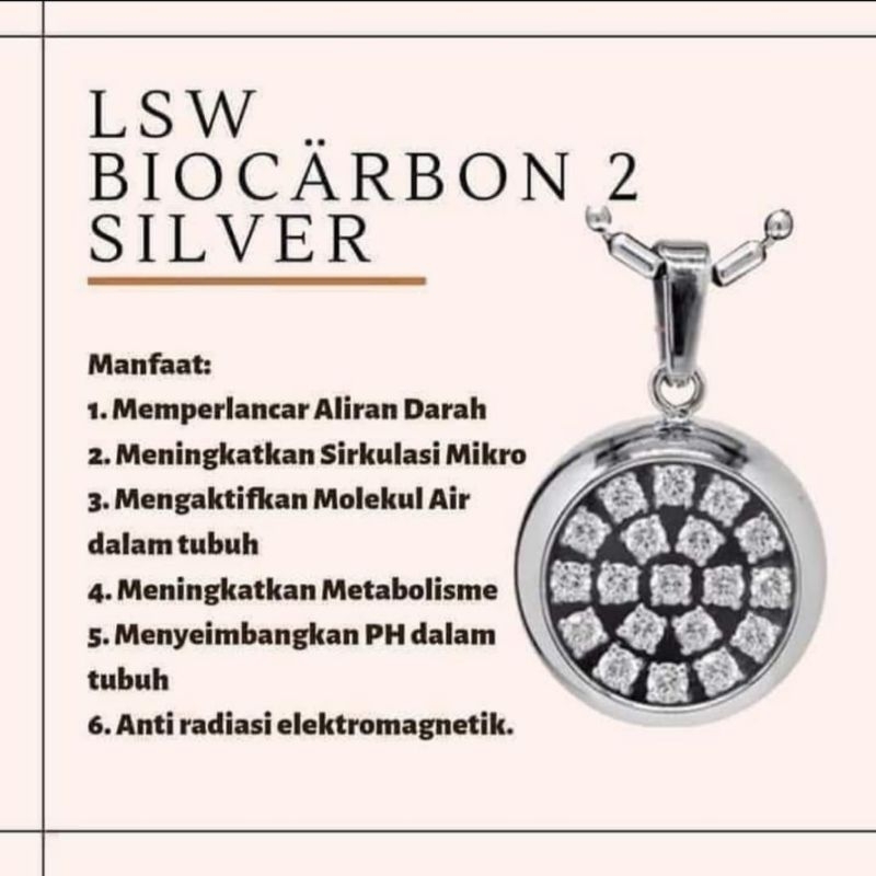 kalung MCI LSW biocarbon 2 Silver